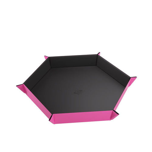 Gamegenic - Magnetic Dice Tray Hexagonal Black/Pink