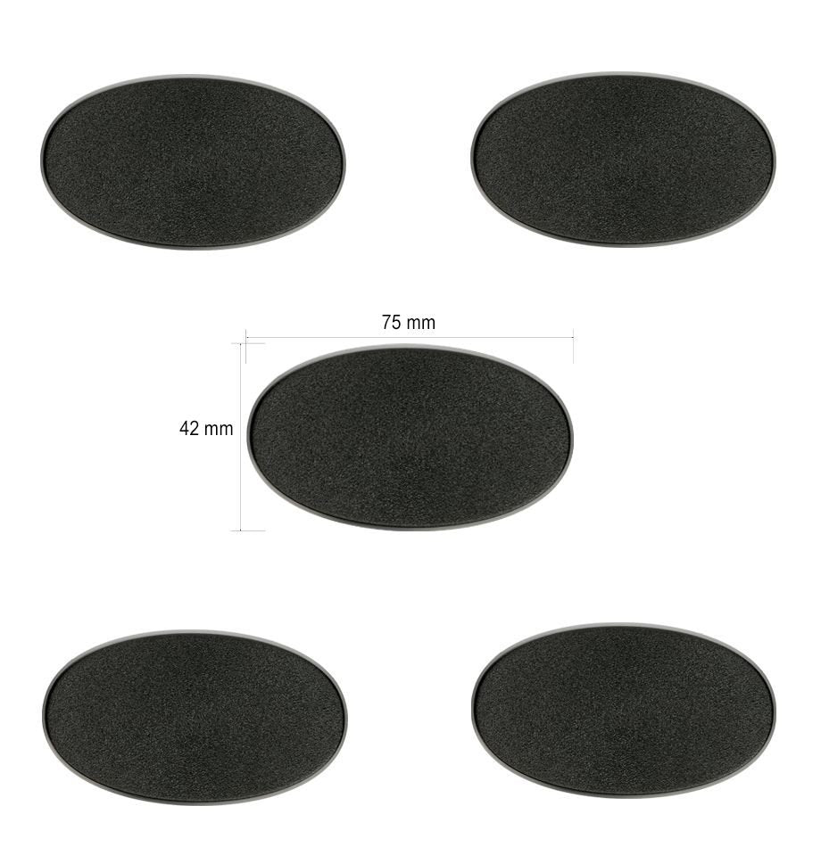 Citadel 75x42mm Oval Base x3
