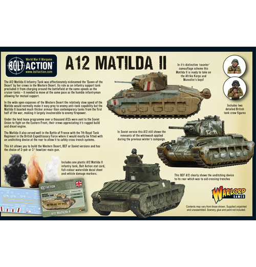 Bolt Action: A12 Matilda II infantry tank (Eng)