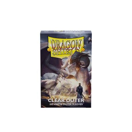 Dragon Shield - Standard Size Outer Sleeves - Matte Clear (100 Sleeves)