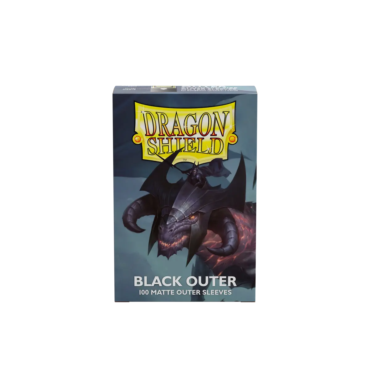 Dragon Shield - Standard Size Outer Sleeves - Matte Black (100 Sleeves)