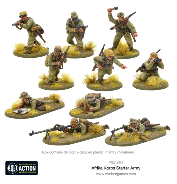 Bolt Action: Afrika Korps - Starter Army (Eng)