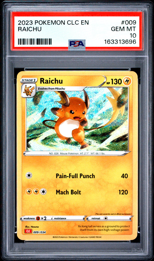 Raichu #009 Pokemon Clc-trading Card Game Classic Charizard & Ho-oh EX Deck 2023 PSA 10