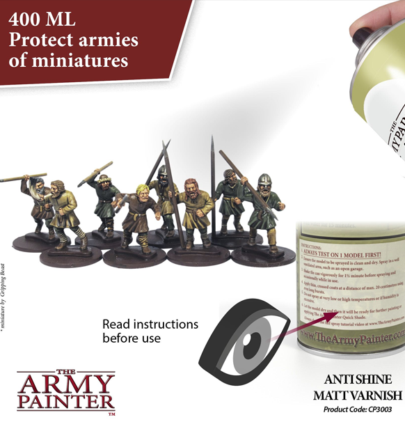 Army Painter Anti Shine Matt Varnish Spray