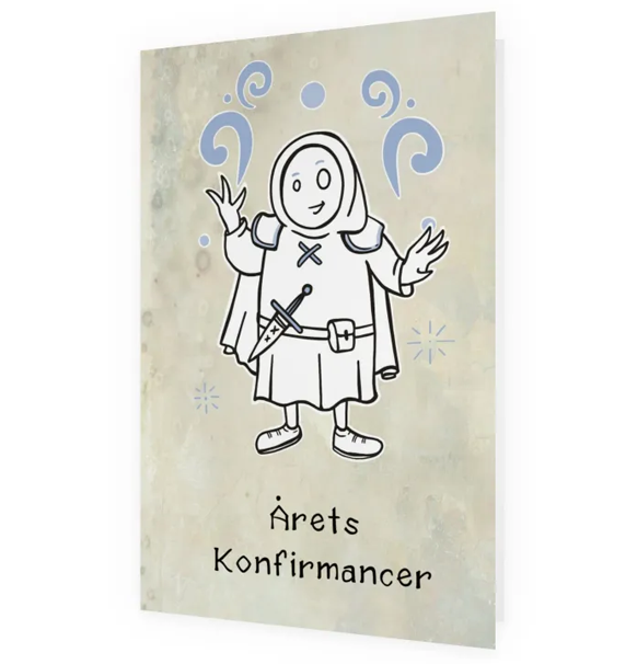 Postkort: Årets Konfirmancer (med kuvert)