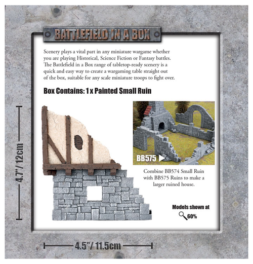 Battlefield in a box: Wartorn Village - Small Ruin