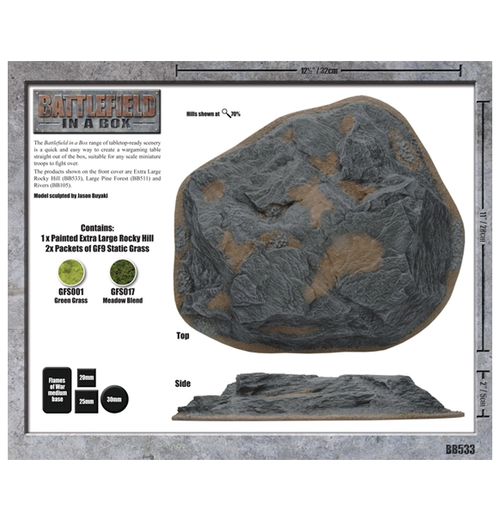 Battlefield in a box: Extra Large Rocky Hill
