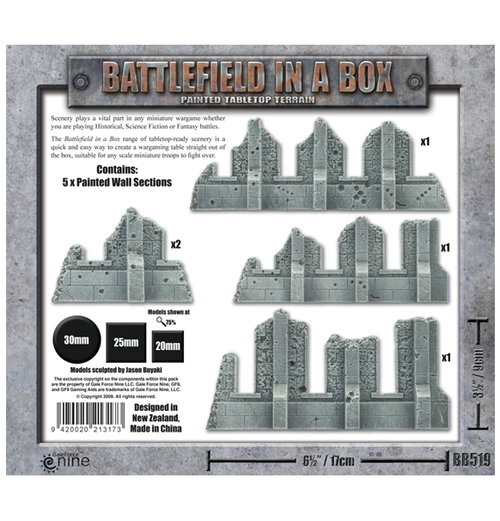 Battlefield in a box: Ruined Walls