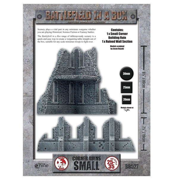 Battlefield in a box: Small Corner Ruins