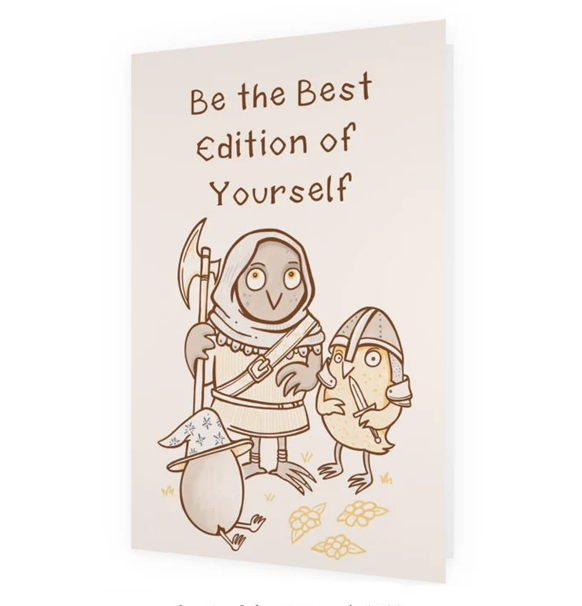 Postkort: Be the Best Edition of Yourself (med kuvert)