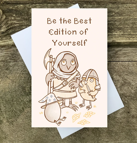 Postkort: Be the Best Edition of Yourself (med kuvert)