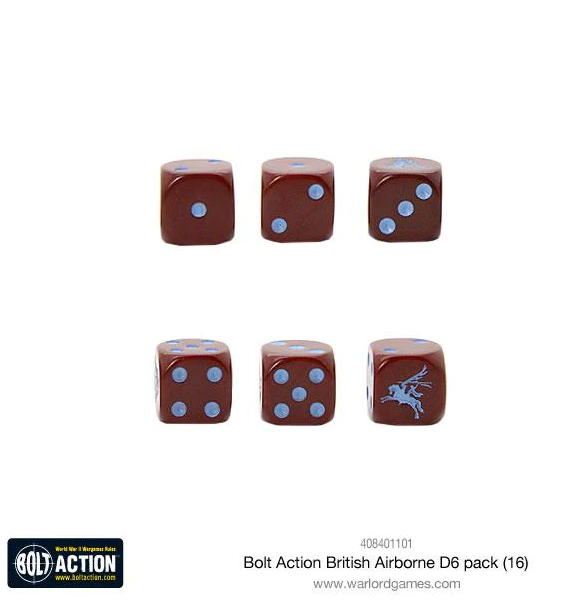 Bolt Action: British Airborne - D6 Dice Set (Eng)