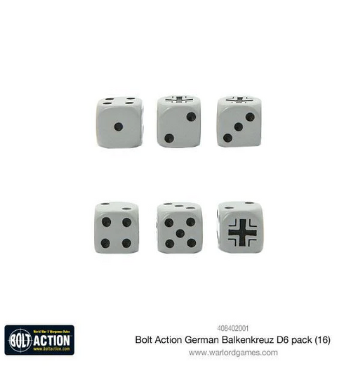 Bolt Action: German Balkenkreuz - D6 Dice Set (Eng)