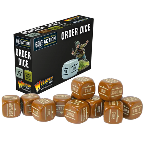 Bolt Action: Orders Dice - Brown