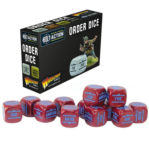 Bolt Action: Orders Dice - Maroon