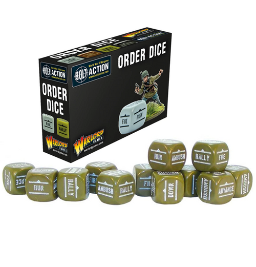 Bolt Action: Orders Dice - Olive Drab