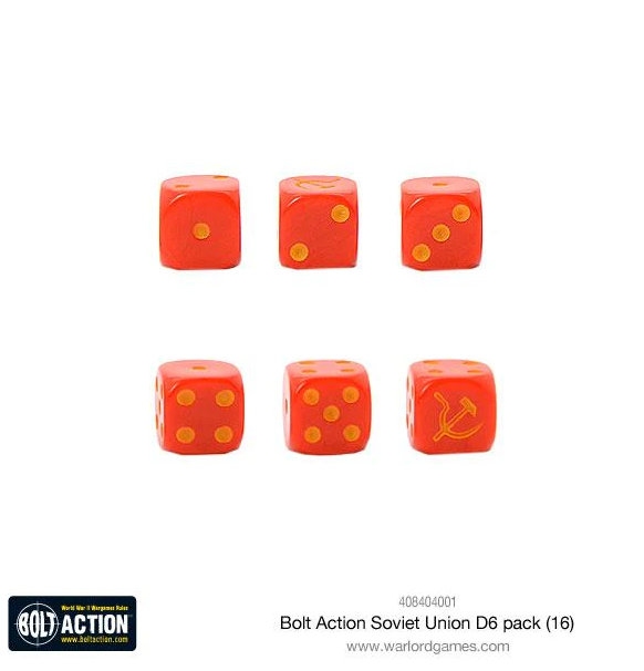 Bolt Action: Soviet Union - D6 Dice Set (Eng)