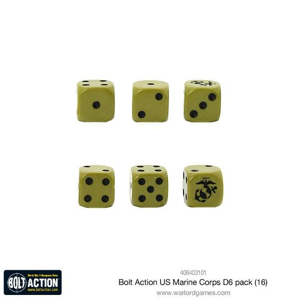 Bolt Action: US Marine Corps - D6 Dice Set