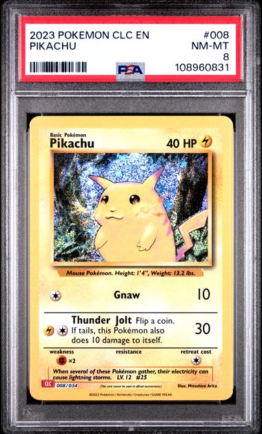 Pikachu #8 PSA 8 [Pokemon CLC Trading Card Game Classic 2023]