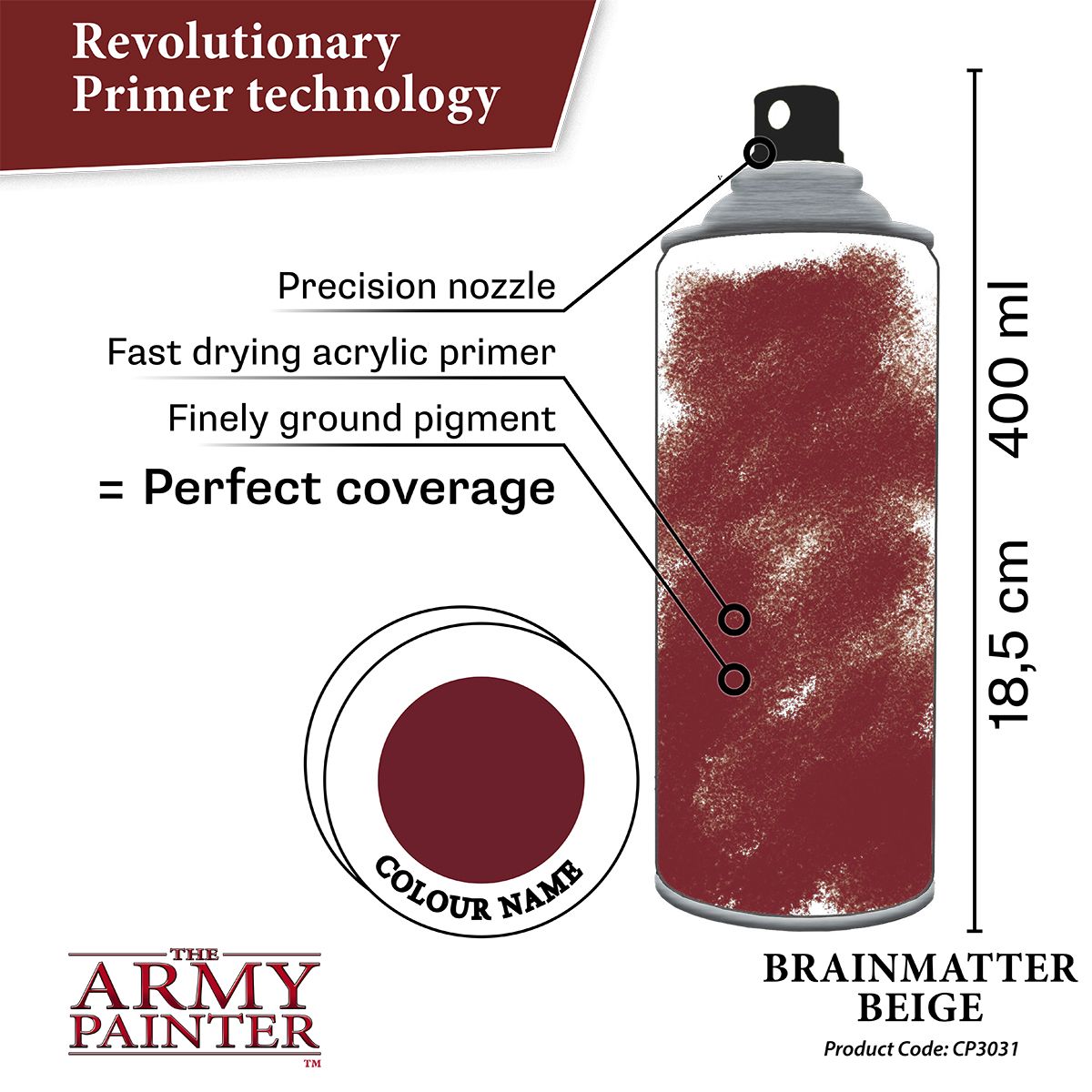 Army Painter Brainmatter Beige Primer Spray