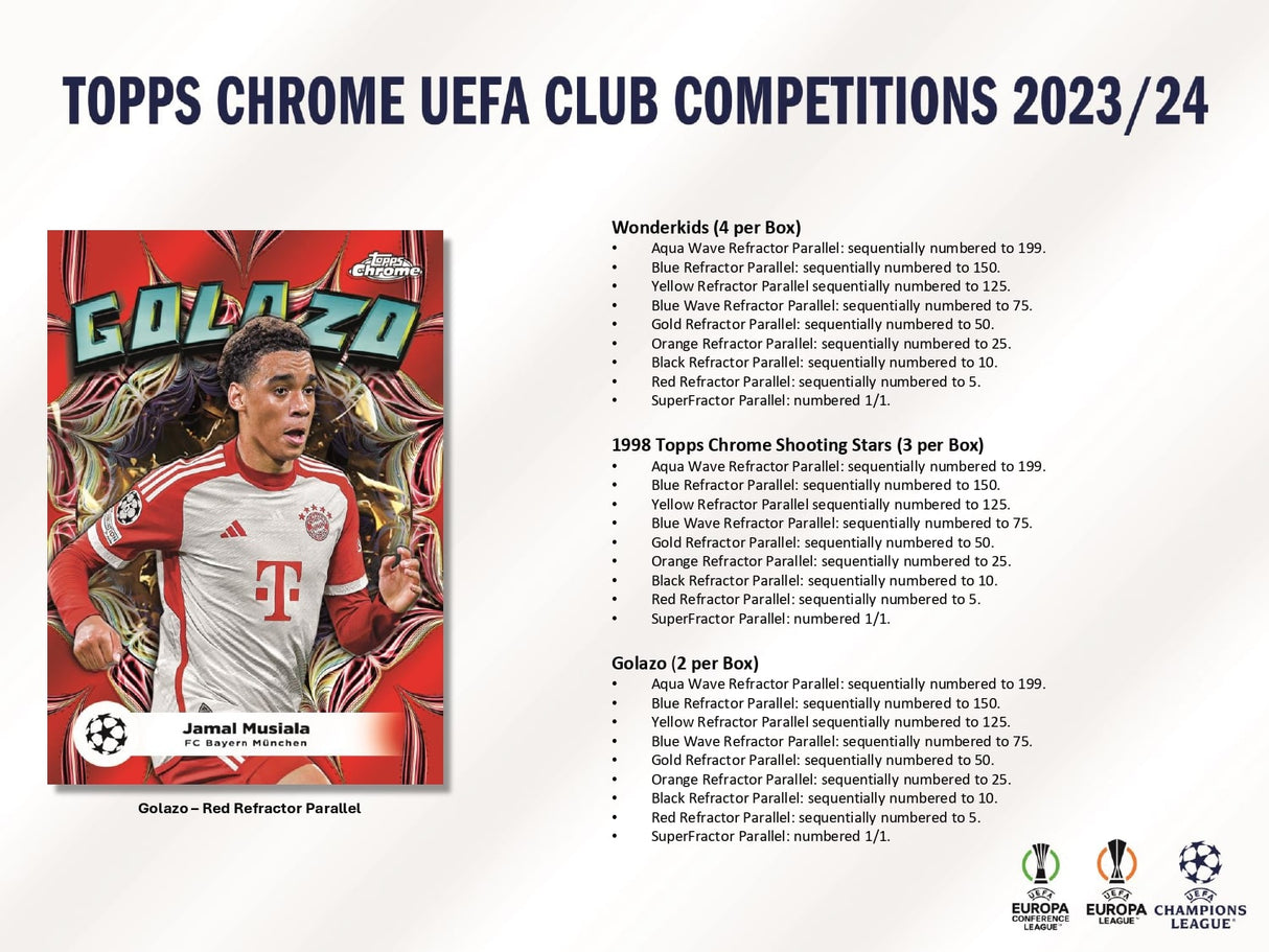 Topps Chrome UEFA Club Competitions 2023/24 - Jumbo Box