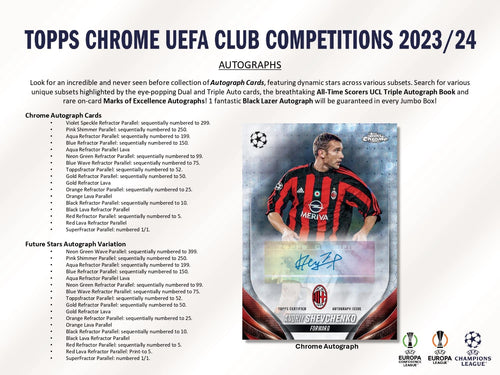 Topps Chrome UEFA Club Competitions 2023/24 - Jumbo Box