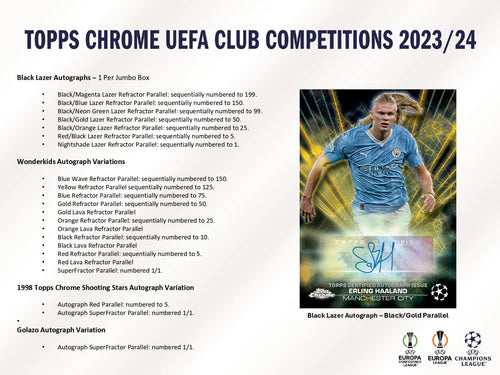 Topps Chrome UEFA Club Competitions 2023/24 - Jumbo Box