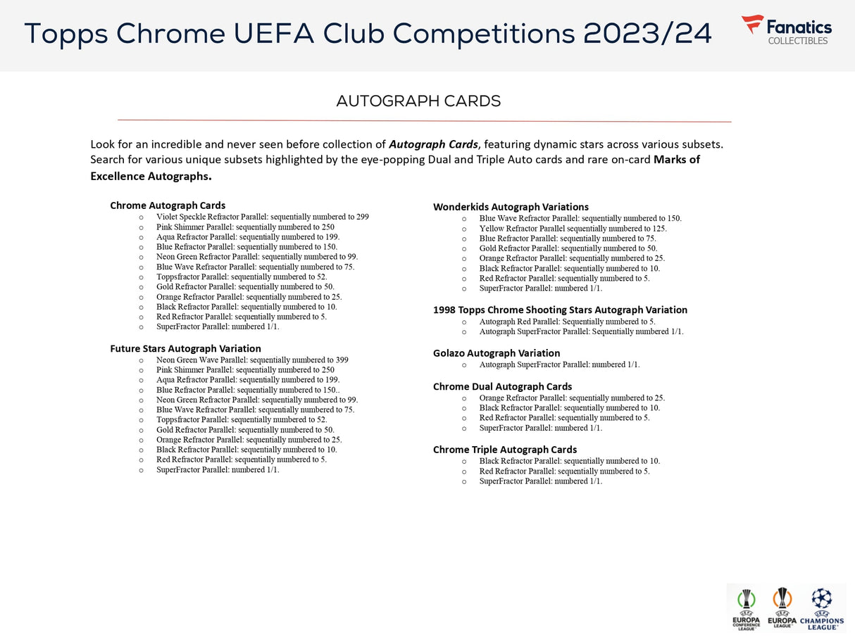 Topps Chrome UEFA Club Competitions 2023/24 - Value Box