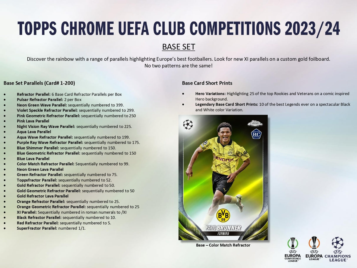 Topps Chrome UEFA Club Competitions 2023/24 - Hobby Box