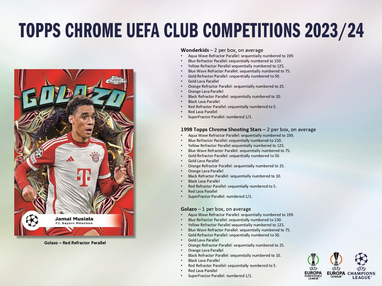 Topps Chrome UEFA Club Competitions 2023/24 - Hobby Box