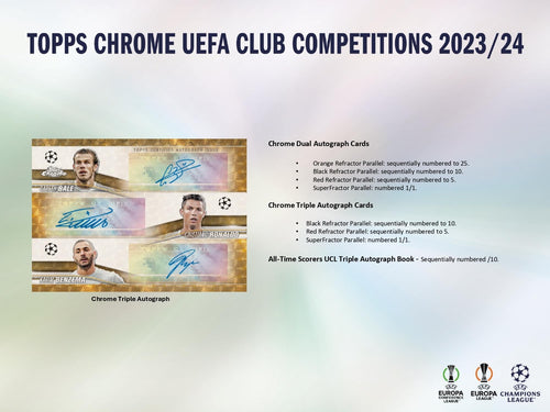 Topps Chrome UEFA Club Competitions 2023/24 - Hobby Box