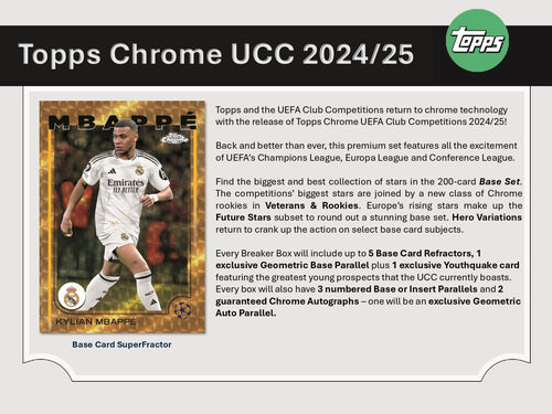 [LIVEBREAK] Topps Chrome UEFA Club Competitions 2024/25 - Breaker's Delight