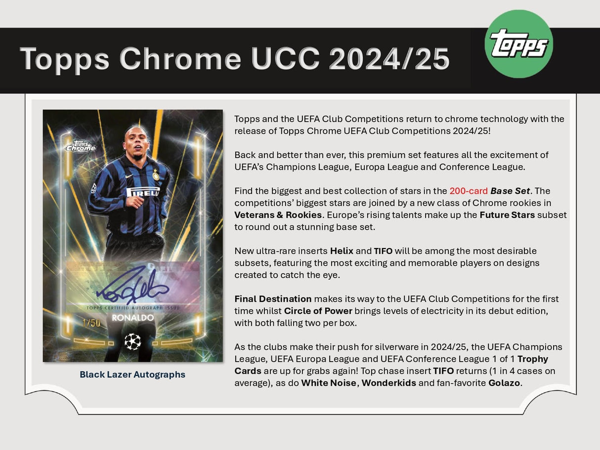 Topps Chrome UEFA Club Competitions 2024/25 - Jumbo Box