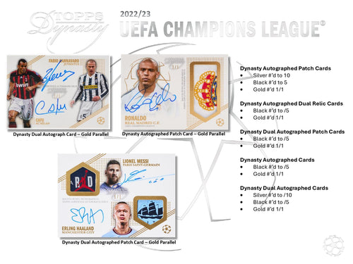 Topps Dynasty UEFA Champions League 2022/23 - Hobby Box