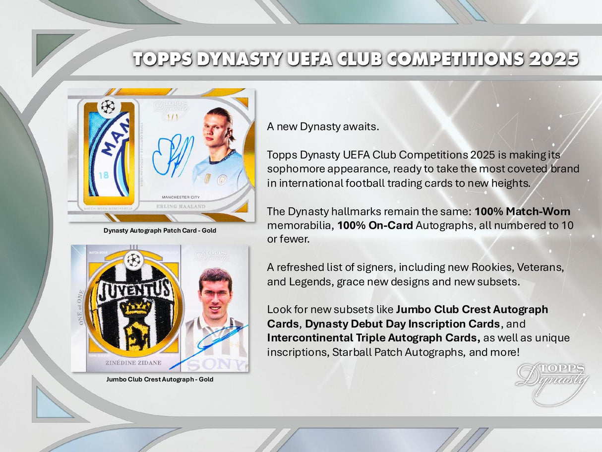 Topps Dynasty UEFA Champions League 2024/25 - Hobby Box
