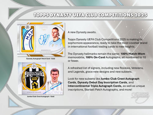 Topps Dynasty UEFA Champions League 2024/25 - Hobby Box