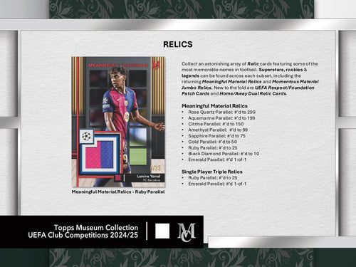 Topps Museum Collection UEFA Club Competitions 2024/25 - Hattrick box