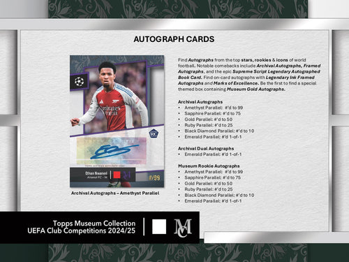 Topps Museum Collection UEFA Club Competitions 2024/25 - Hobby box
