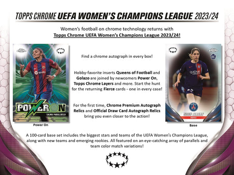 Topps Chrome UEFA Women's Champions League 2023/24 - Hobby Box