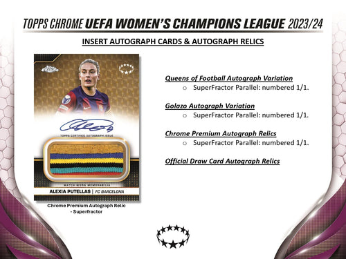 Topps Chrome UEFA Women's Champions League 2023/24 - Hobby Box