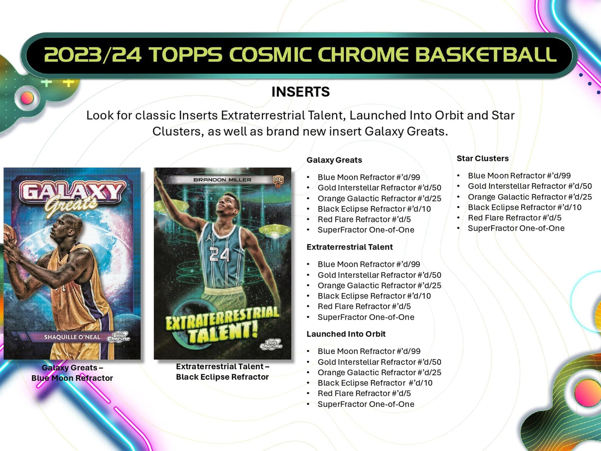 Topps Cosmic Chrome Basketball 2023/24 - Hobby Box