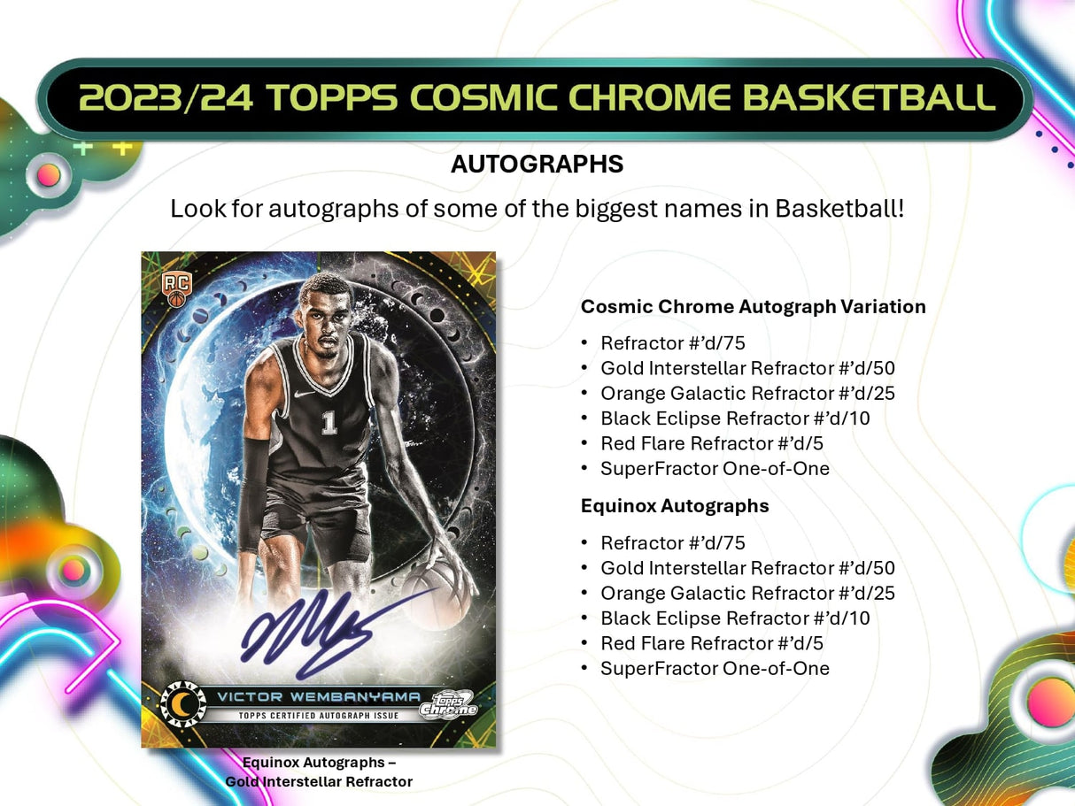 Topps Cosmic Chrome Basketball 2023/24 - Hobby Box