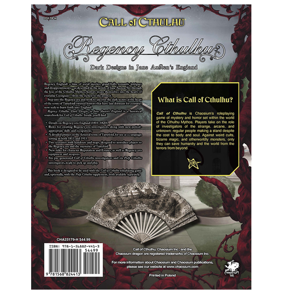 Call of Cthulhu RPG: Dark Designs in Jane Austen's England (Eng)