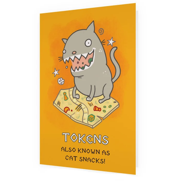 Postkort: Tokens - Also Known as Cat Snacks (med kuvert)