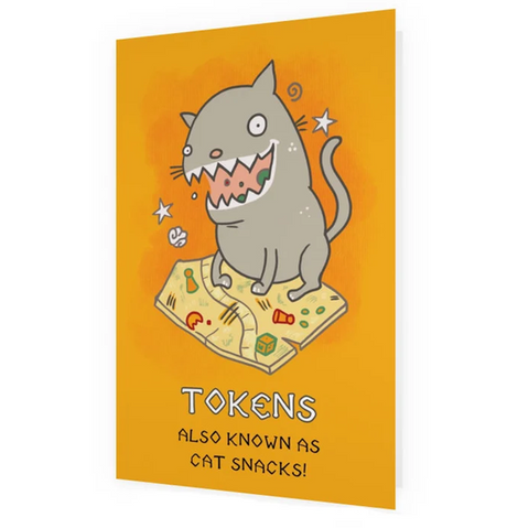 Postkort: Tokens - Also Known as Cat Snacks (med kuvert)