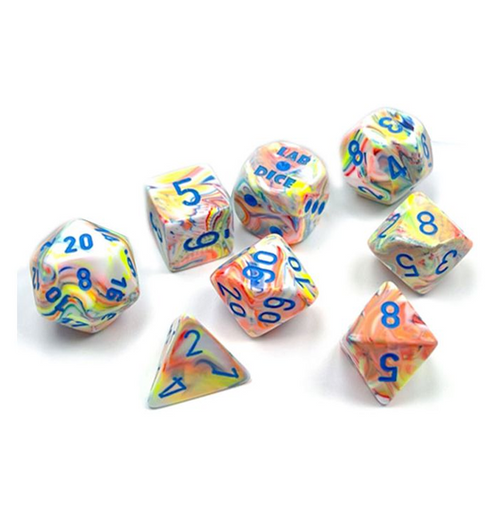 Festive™ – Polyhedral Kaleidoscope/Blue 7-Die Set