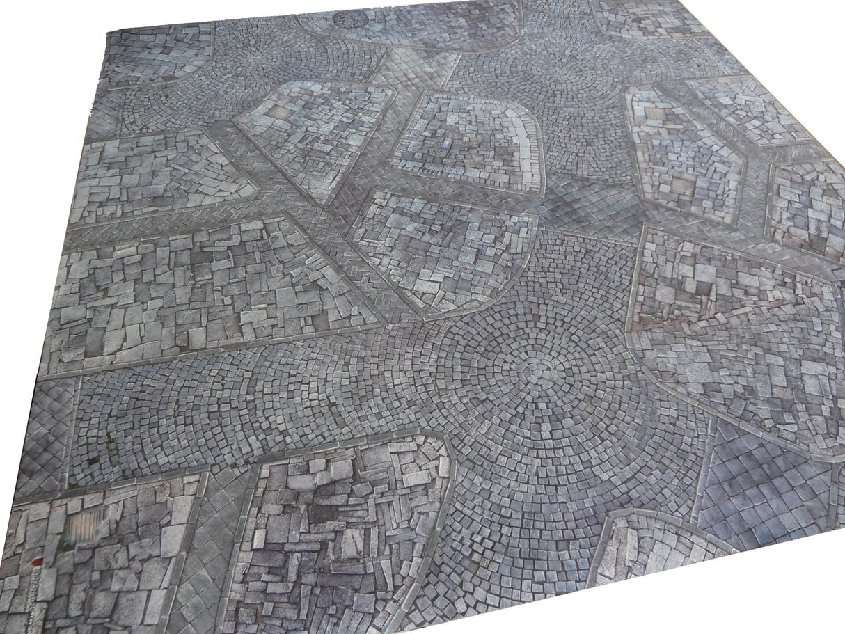 Kraken Wargames Gaming Mat - Cobblestone City 44x60