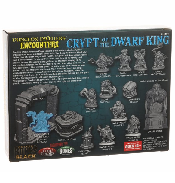 Reaper Bones Black: Crypt of the Dwarf King - Boxed Set