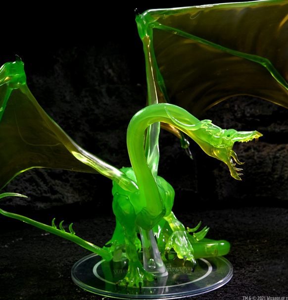 Dungeons & Dragons: 5th Ed. - Icons of the Realms: Adult Emerald Dragon - Premium Figure