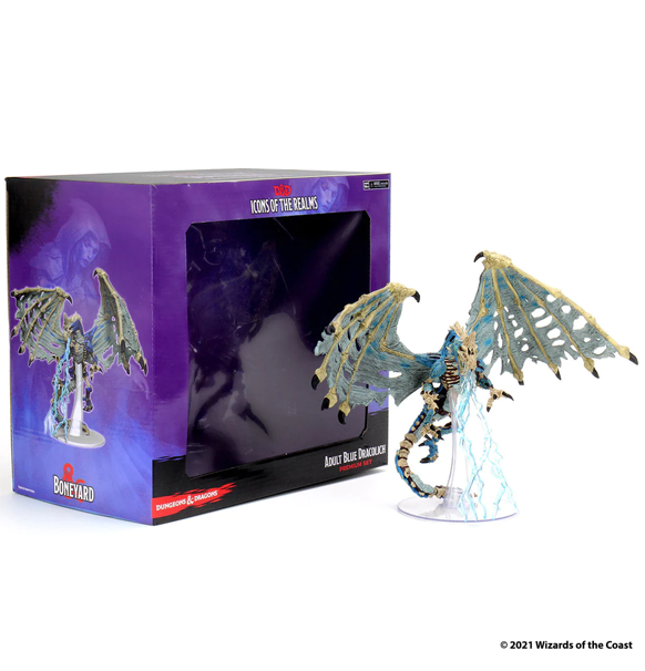 Dungeons & Dragons: 5th Ed. - Icons of the Realms: Boneyard Premium Set - Blue Dracolich